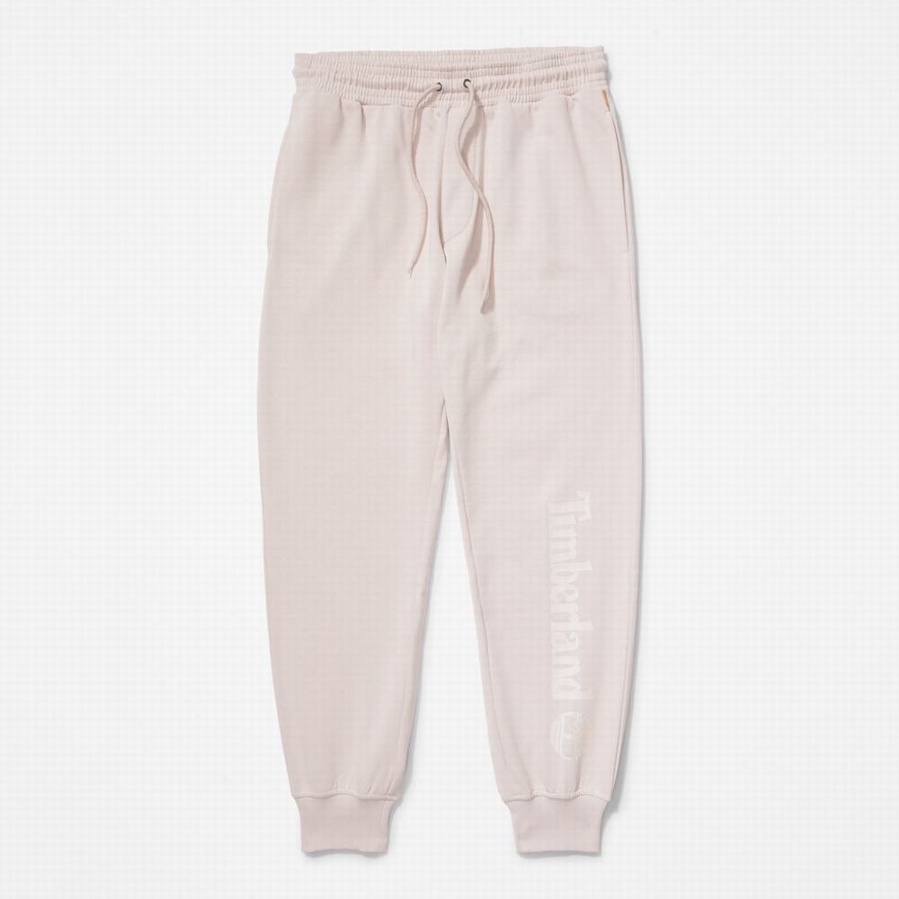 Nohavice Timberland Logo Sweatpants Panske Taupe | BY7820134