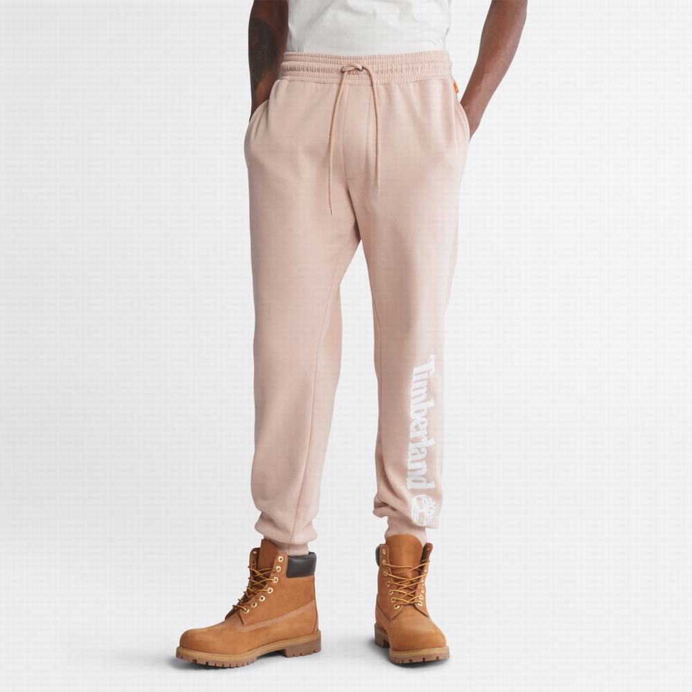 Nohavice Timberland Logo Sweatpants Panske Ruzove | CI3086915