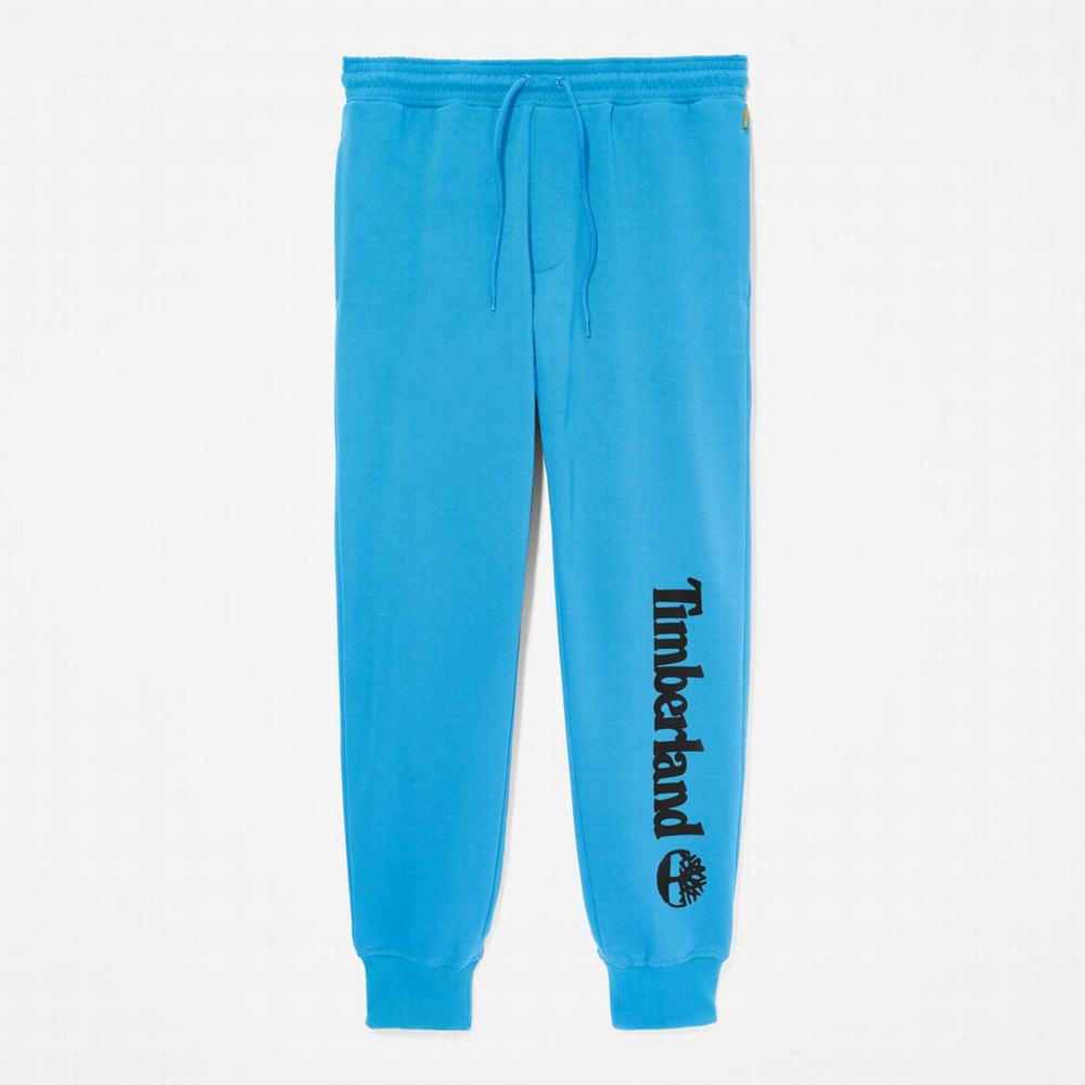 Nohavice Timberland Logo Sweatpants Panske Svetlo Modre | FP1547236