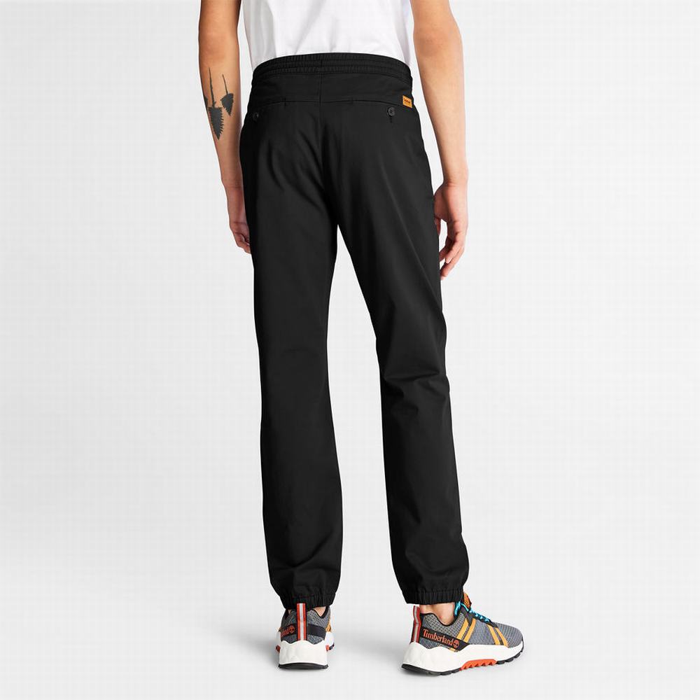 Nohavice Timberland Lovell Lake Stretch Tracksuit Bottoms Panske Čierne | DG5478320