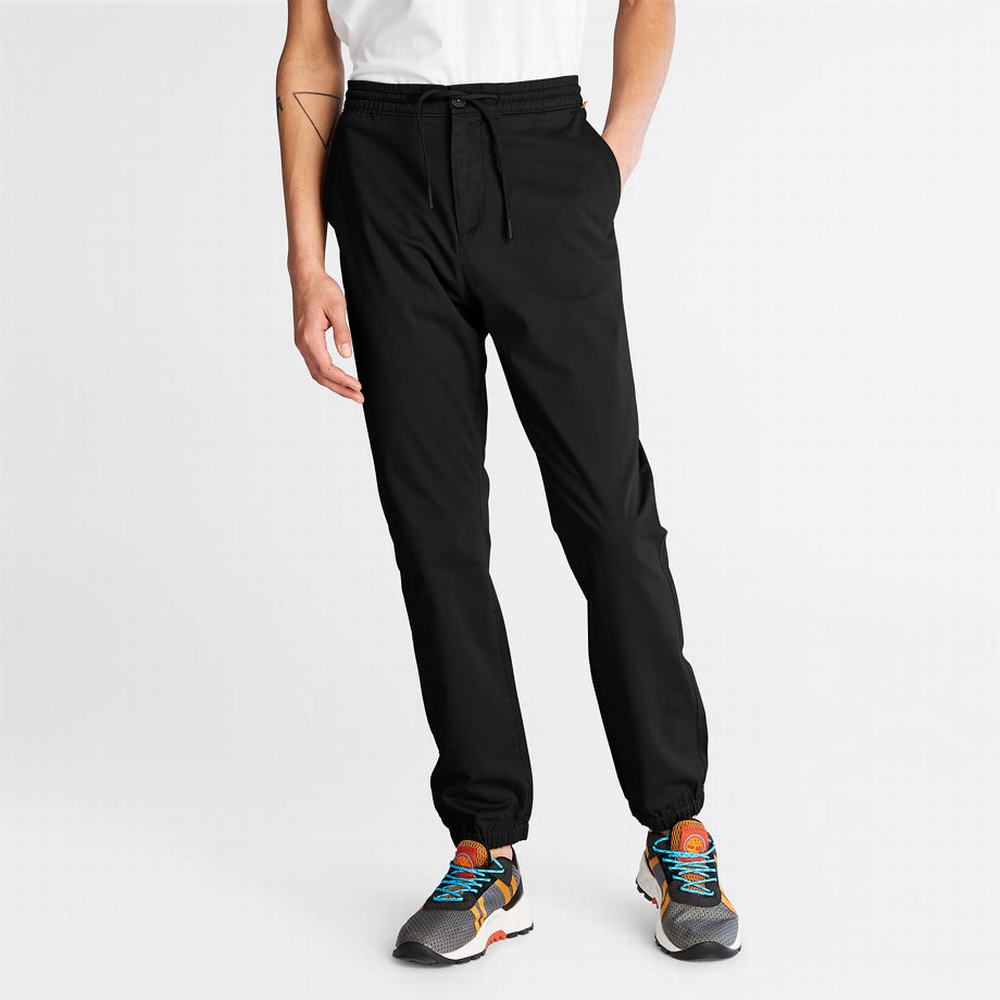 Nohavice Timberland Lovell Lake Stretch Tracksuit Bottoms Panske Čierne | DG5478320