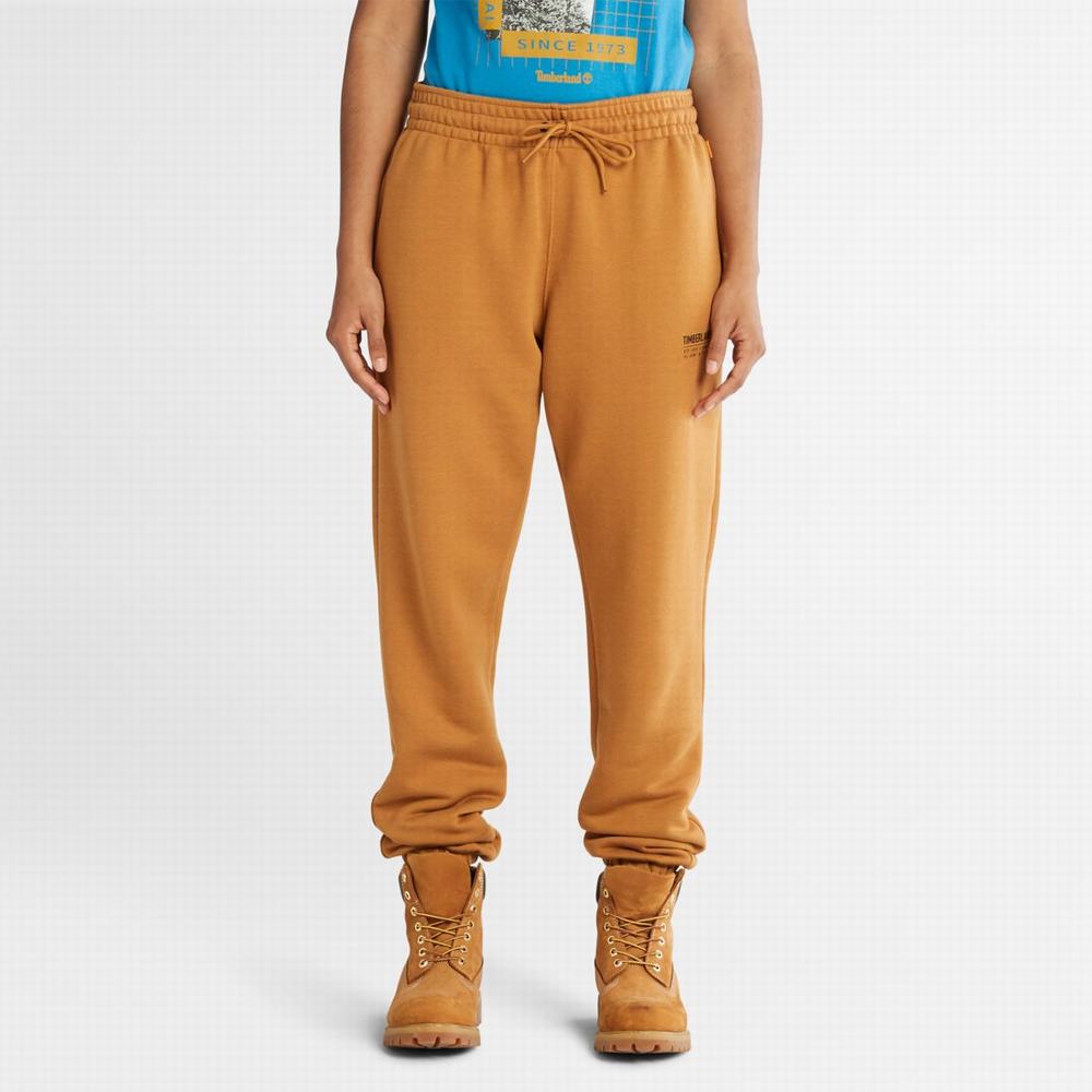 Nohavice Timberland Luxe Pohodlie Sweatpants Panske Hnede | TR7841260