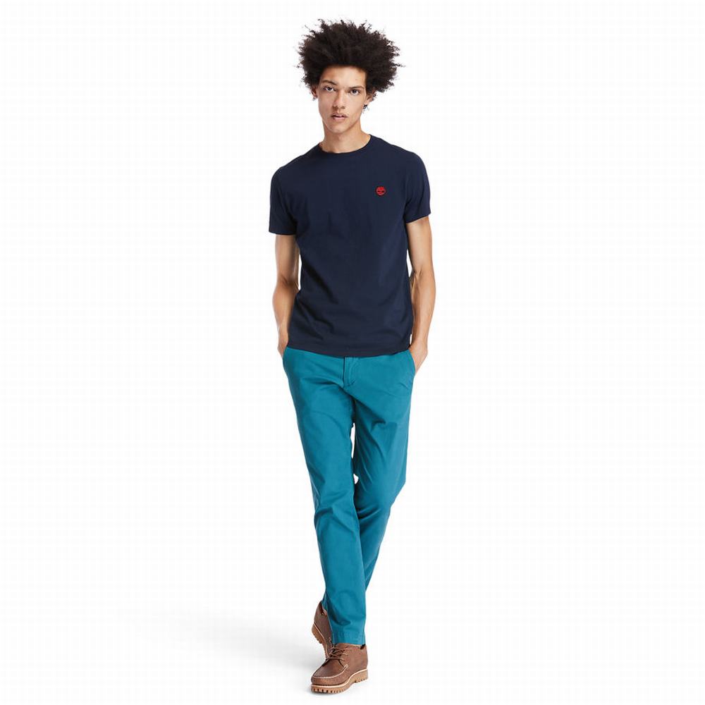 Nohavice Timberland Sargent Lake Chinos Panske Tyrkysové | ME3120496