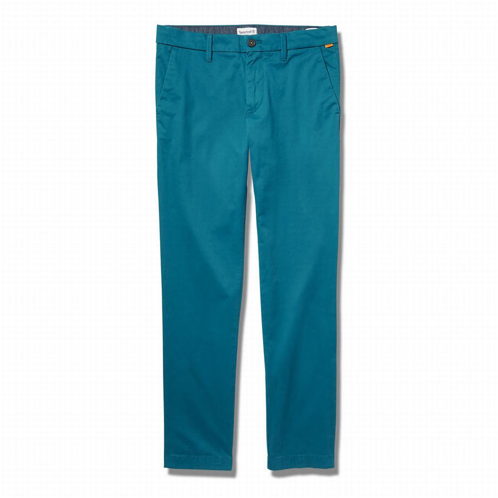 Nohavice Timberland Sargent Lake Chinos Panske Tyrkysové | ME3120496