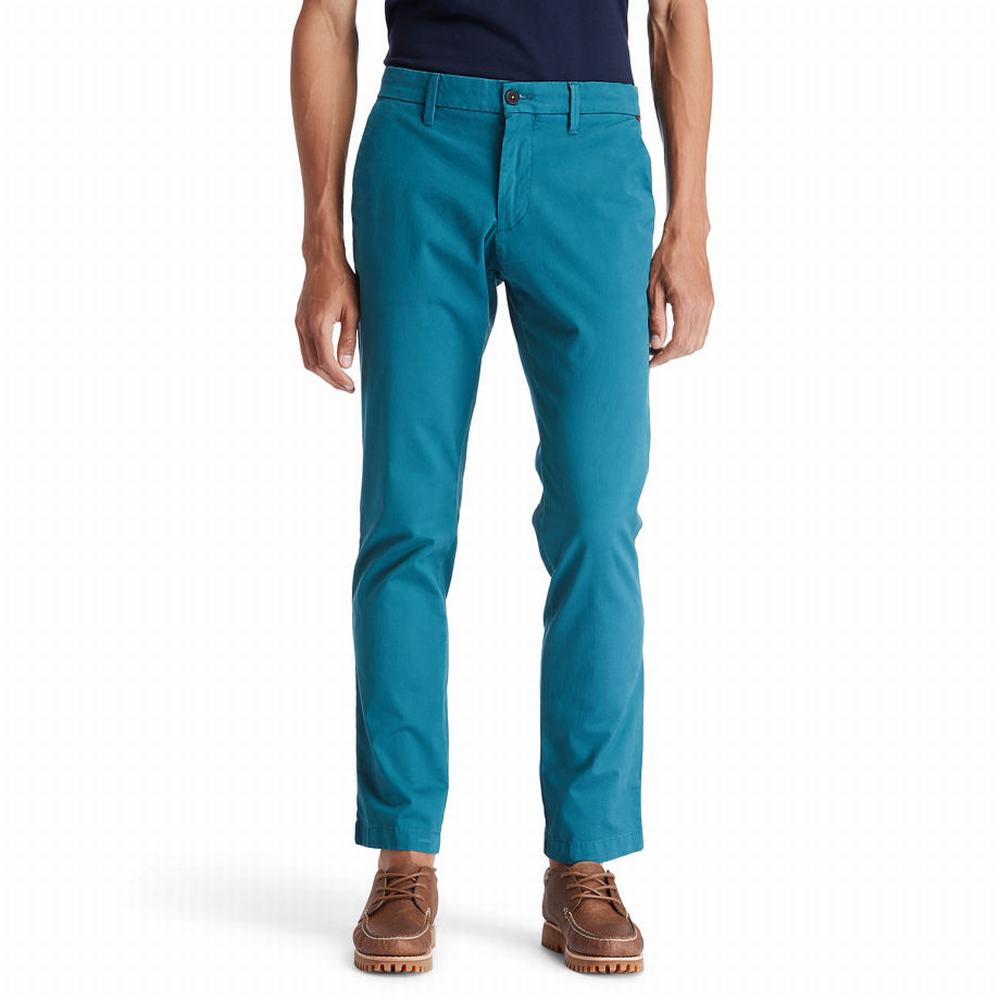 Nohavice Timberland Sargent Lake Chinos Panske Tyrkysové | ME3120496