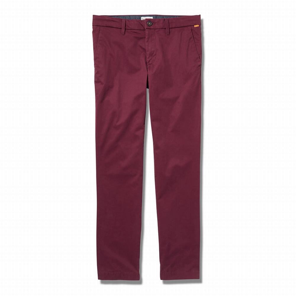 Nohavice Timberland Sargent Lake Chinos Panske Bordove | WV5379860