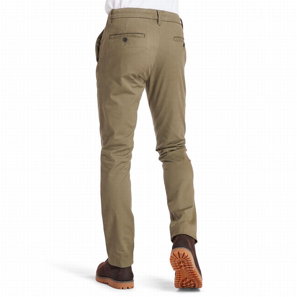 Nohavice Timberland Sargent Lake Slim-Fit Chinos Panske Zelene | AV3916752