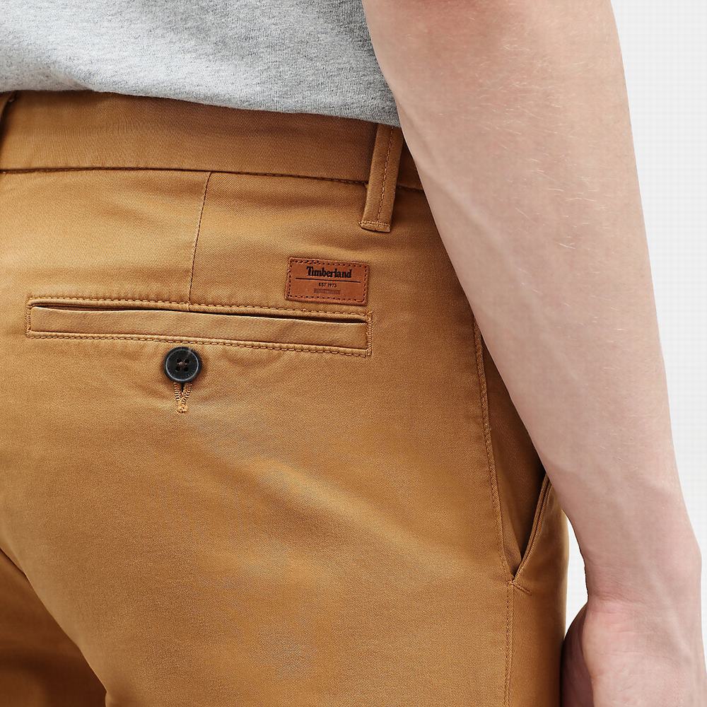 Nohavice Timberland Sargent Lake Slim-Fit Chinos Panske Žlté | BY4526107