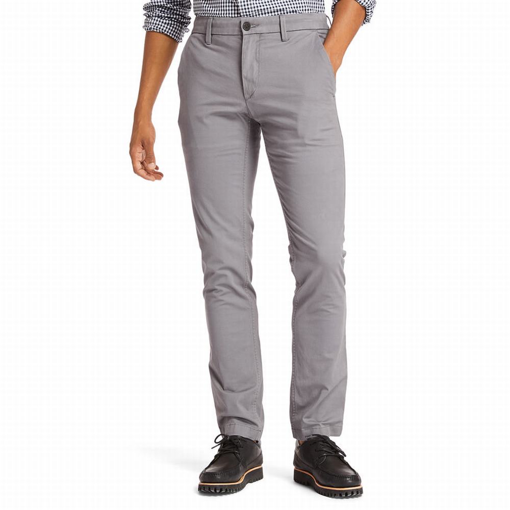 Nohavice Timberland Sargent Lake Slim-Fit Chinos Panske Siva | CV9503648