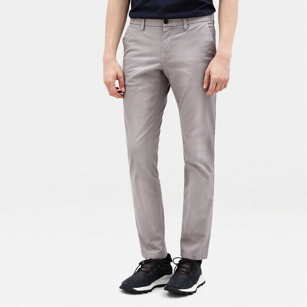 Nohavice Timberland Sargent Lake Slim-Fit Chinos Panske Siva | HB0356789