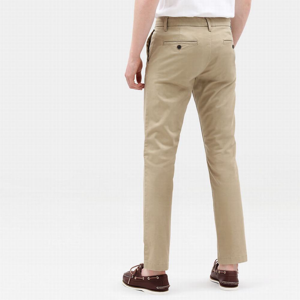 Nohavice Timberland Sargent Lake Slim-Fit Chinos Panske Hnedožltý | YN2306957