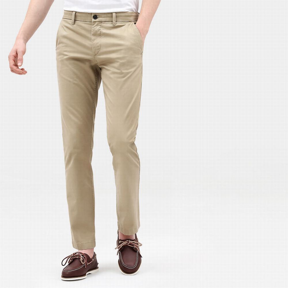 Nohavice Timberland Sargent Lake Slim-Fit Chinos Panske Hnedožltý | YN2306957