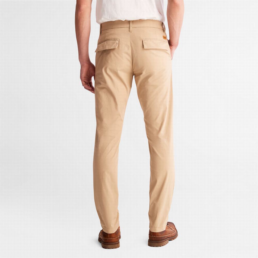 Nohavice Timberland Sargent Lake Stretch Chinos Panske Béžové | OI3408691