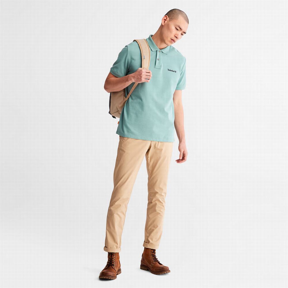 Nohavice Timberland Sargent Lake Stretch Chinos Panske Béžové | OI3408691