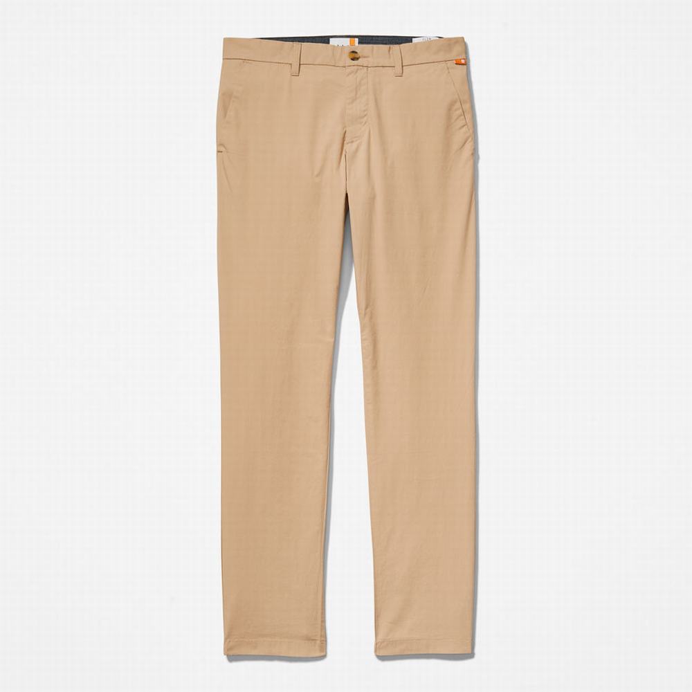 Nohavice Timberland Sargent Lake Stretch Chinos Panske Béžové | OI3408691