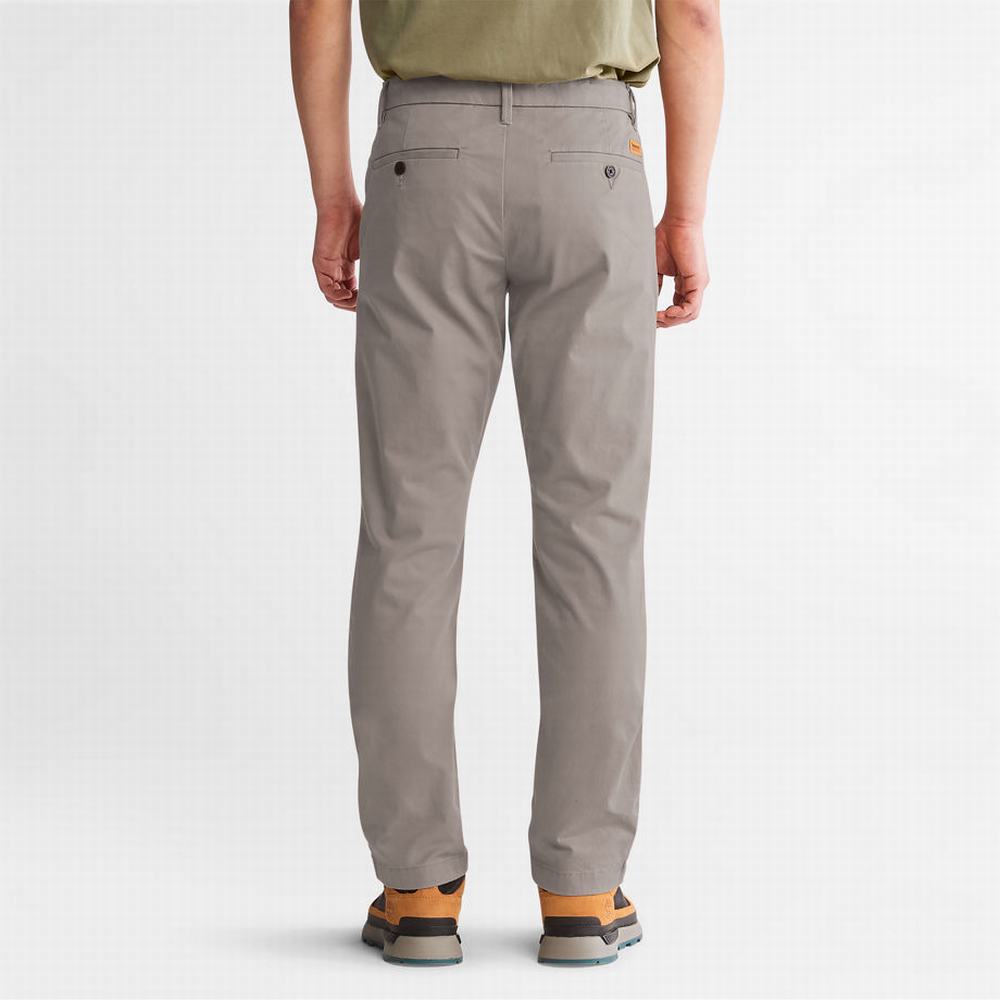 Nohavice Timberland Sargent Lake Stretch Chinos Panske Siva | VR9278415