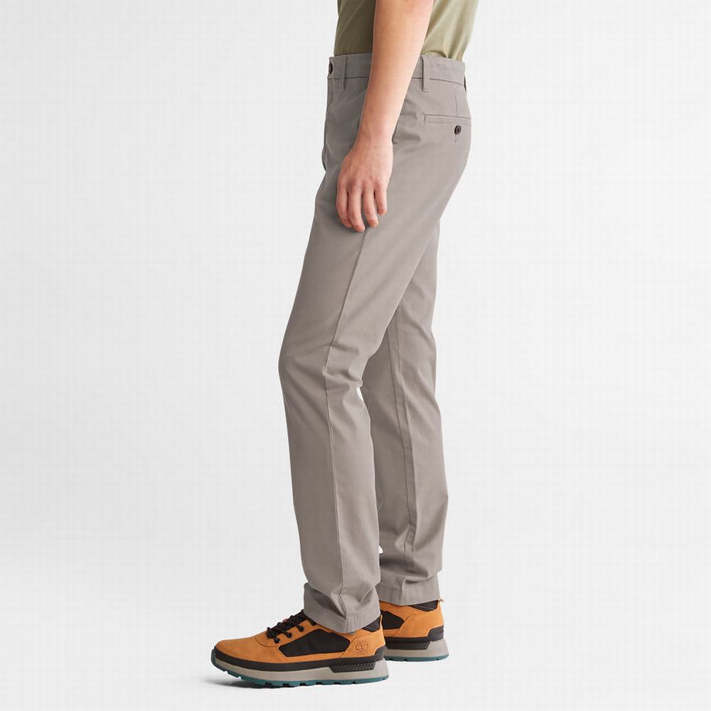 Nohavice Timberland Sargent Lake Stretch Chinos Panske Siva | VR9278415