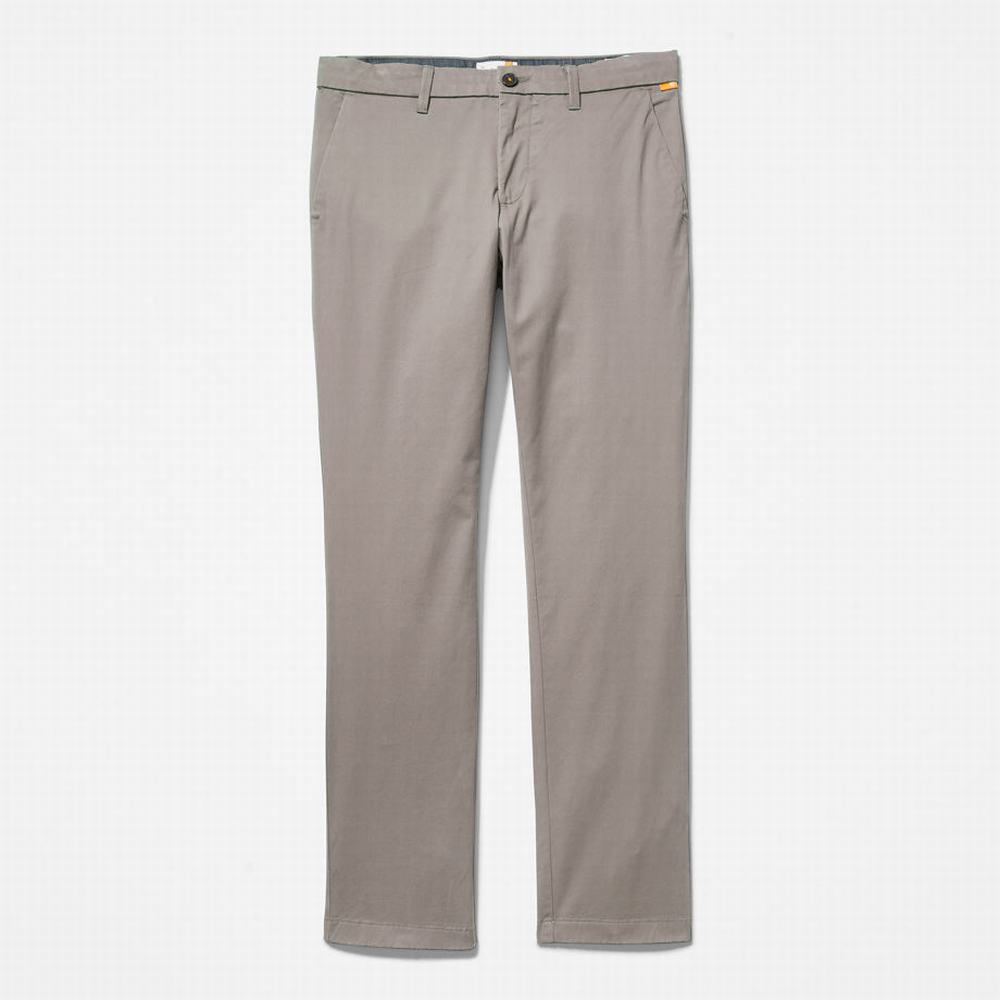 Nohavice Timberland Sargent Lake Stretch Chinos Panske Siva | VR9278415