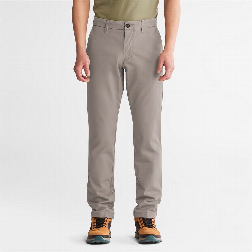 Nohavice Timberland Sargent Lake Stretch Chinos Panske Siva | VR9278415