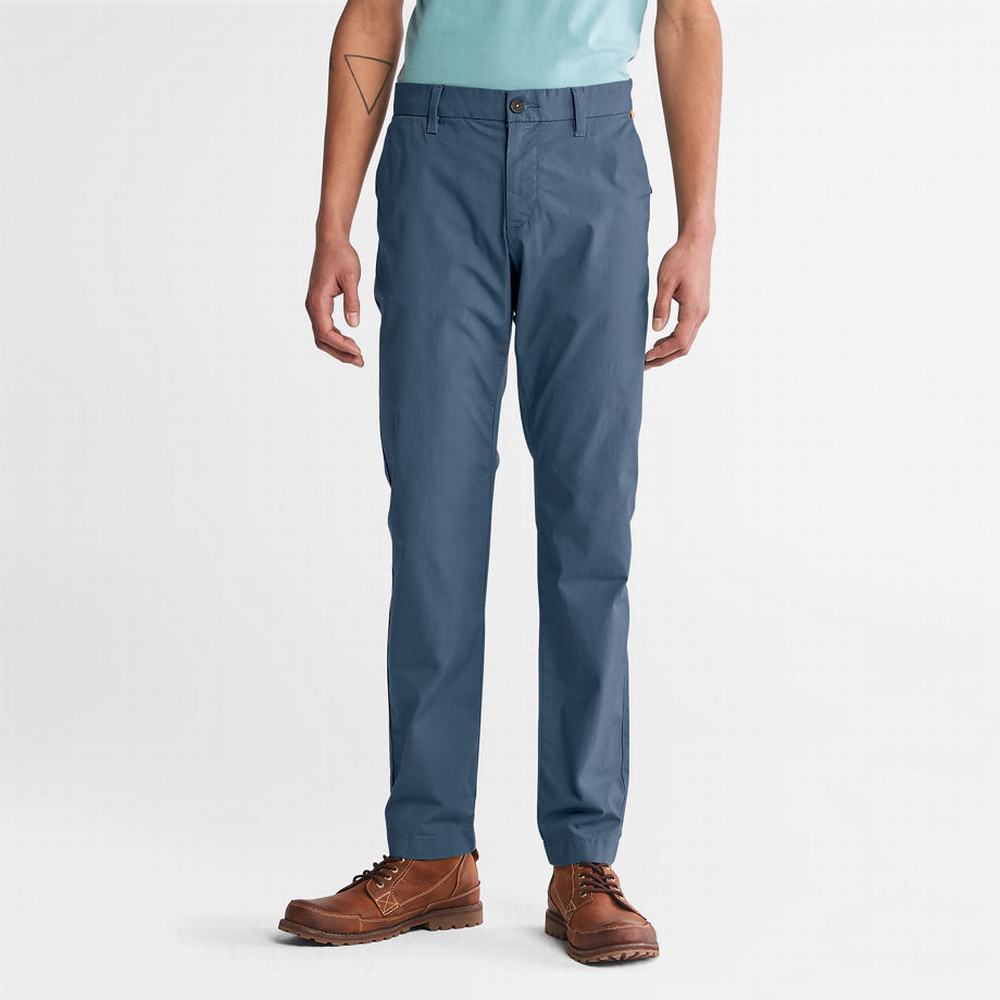 Nohavice Timberland Sargent Lake Stretch Chinos Panske Modre | YZ9147582