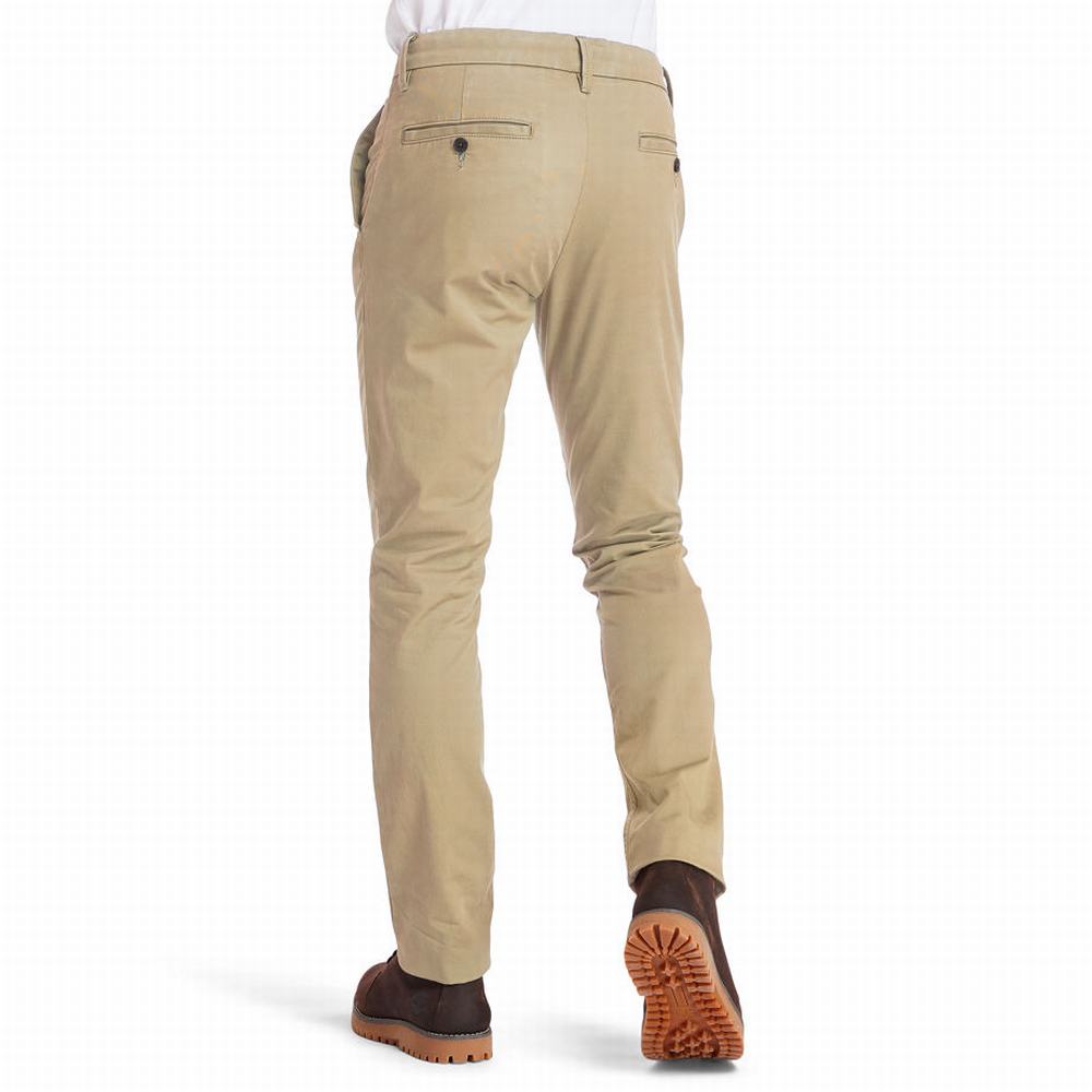 Nohavice Timberland Sargent Lake Twill Chinos Panske Béžové | EC0831742