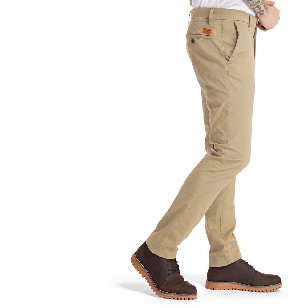 Nohavice Timberland Sargent Lake Twill Chinos Panske Béžové | EC0831742