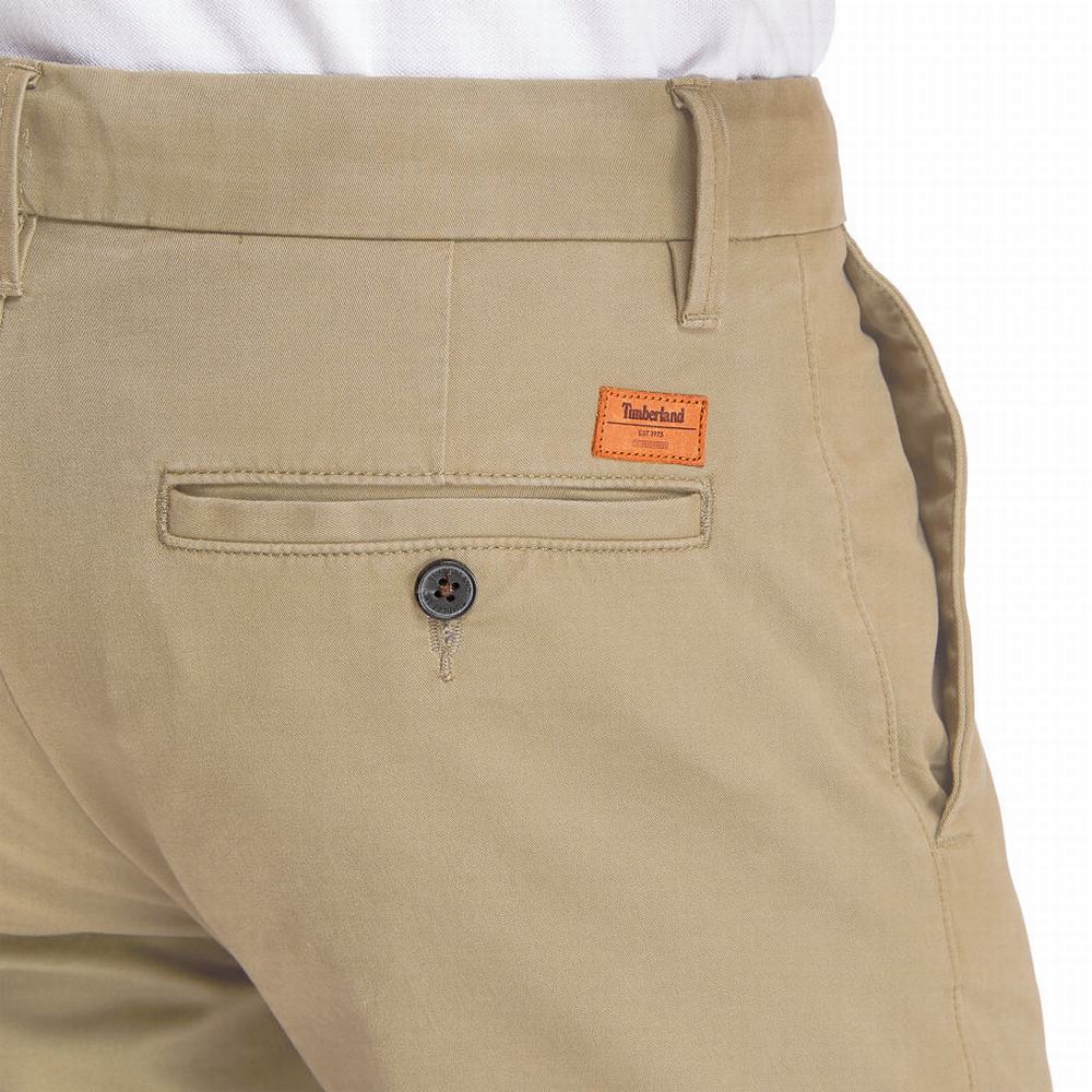 Nohavice Timberland Sargent Lake Twill Chinos Panske Béžové | EC0831742