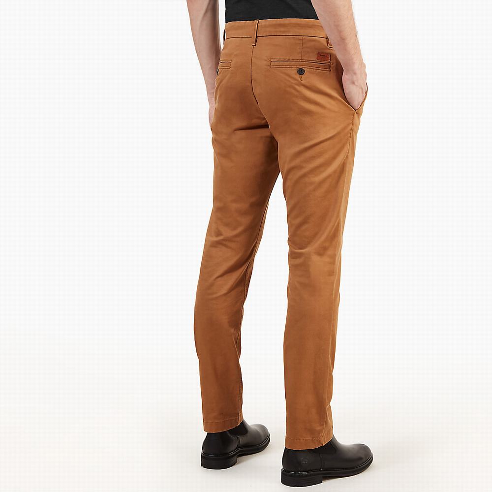 Nohavice Timberland Sargent Lake Twill Chinos Panske Hnede | GY4281760