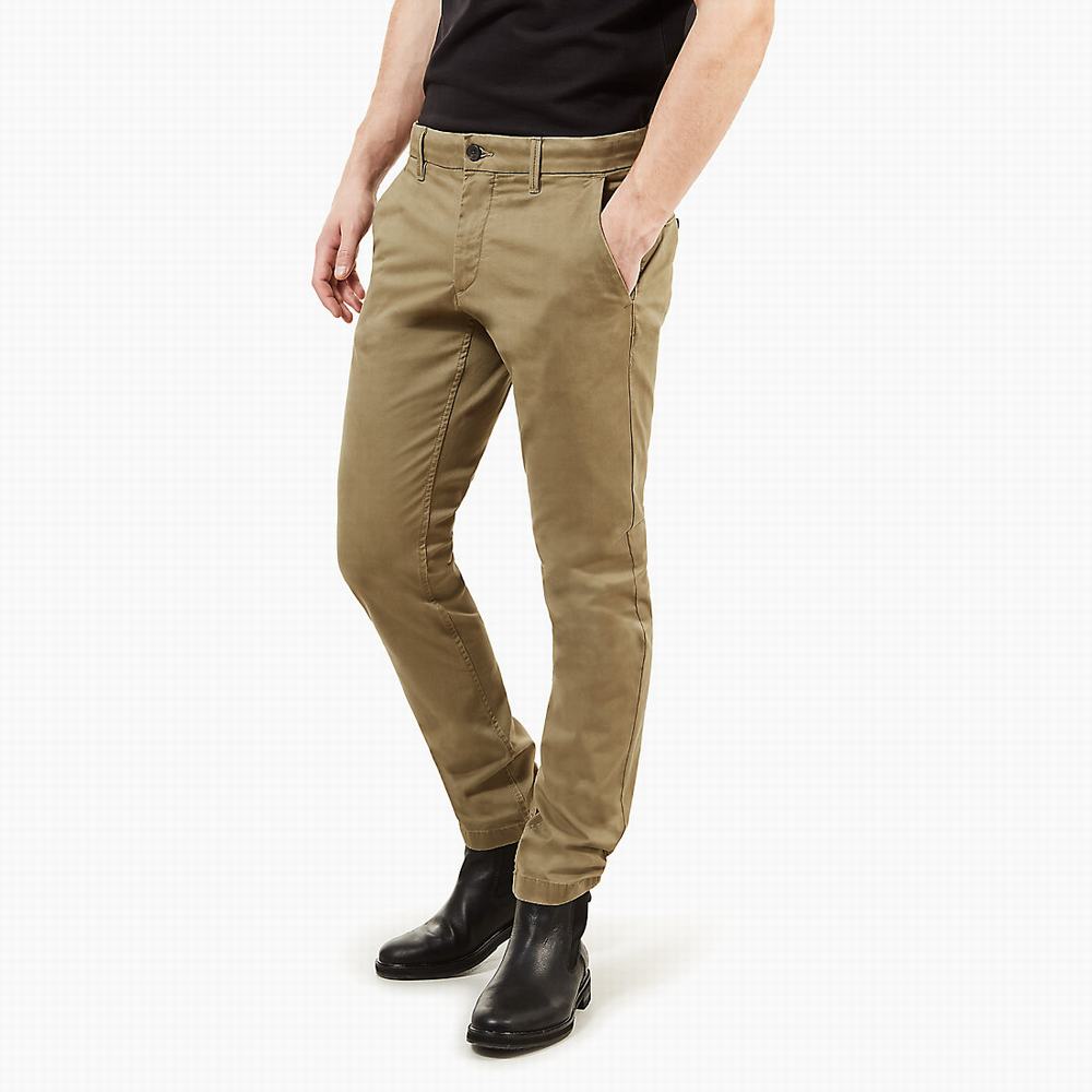 Nohavice Timberland Sargent Lake Twill Chinos Panske Zelene | QG4072815