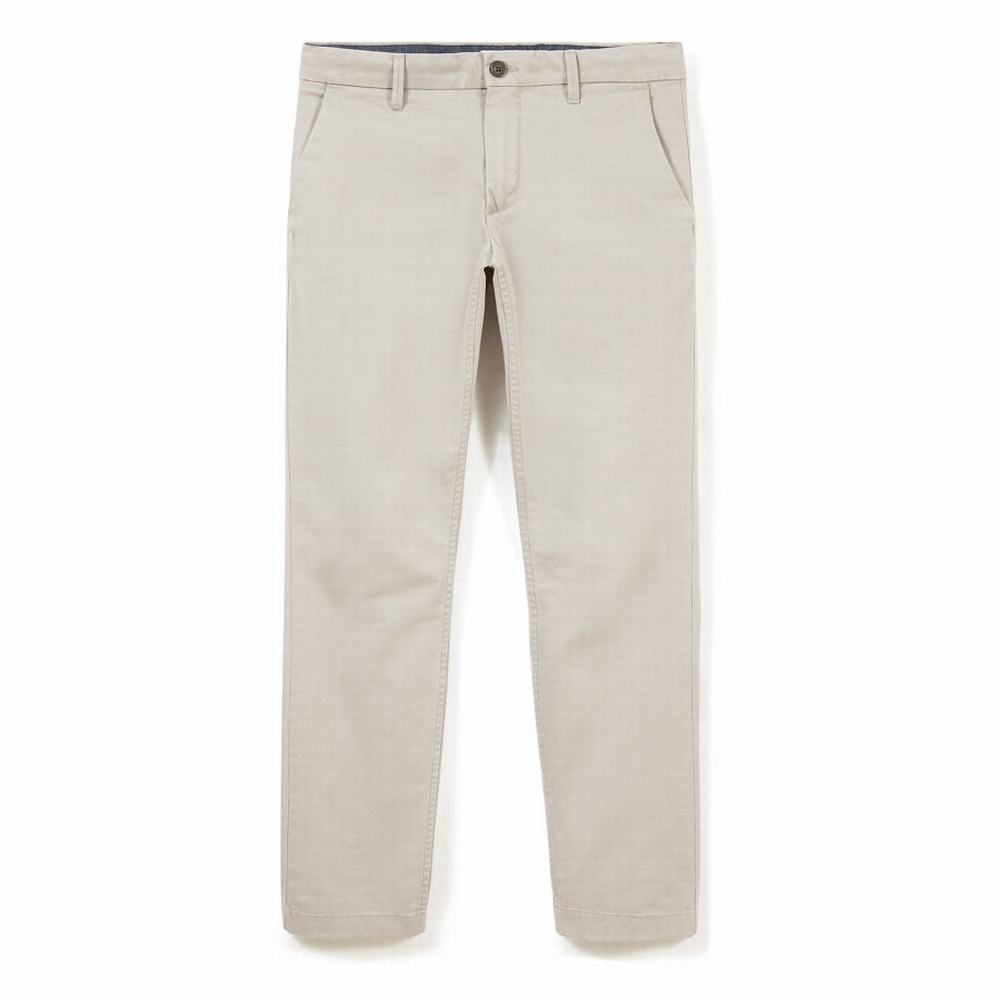 Nohavice Timberland Sargent Lake Twill Chinos Panske Svetlo Siva | VS0418265