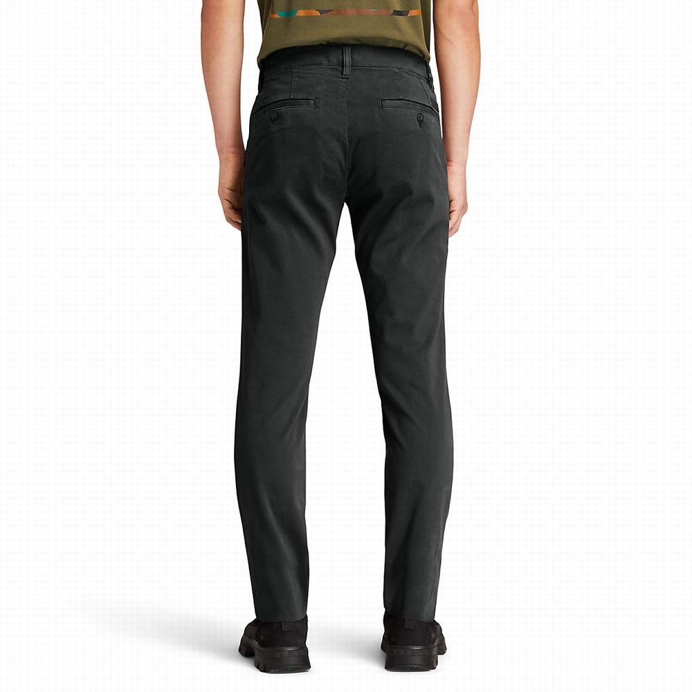 Nohavice Timberland Sargent Lake Ultrastretch Chinos Panske Čierne | XJ0681592