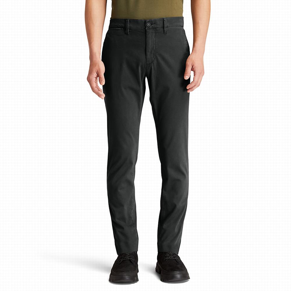 Nohavice Timberland Sargent Lake Ultrastretch Chinos Panske Čierne | XJ0681592