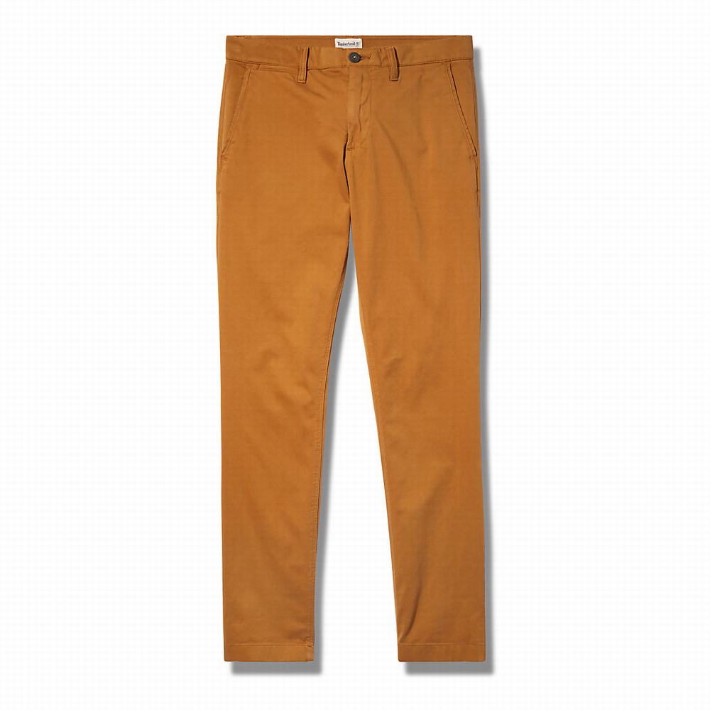 Nohavice Timberland Sargent Lake Ultrastretch Chinos Panske Hnede | XM3806457