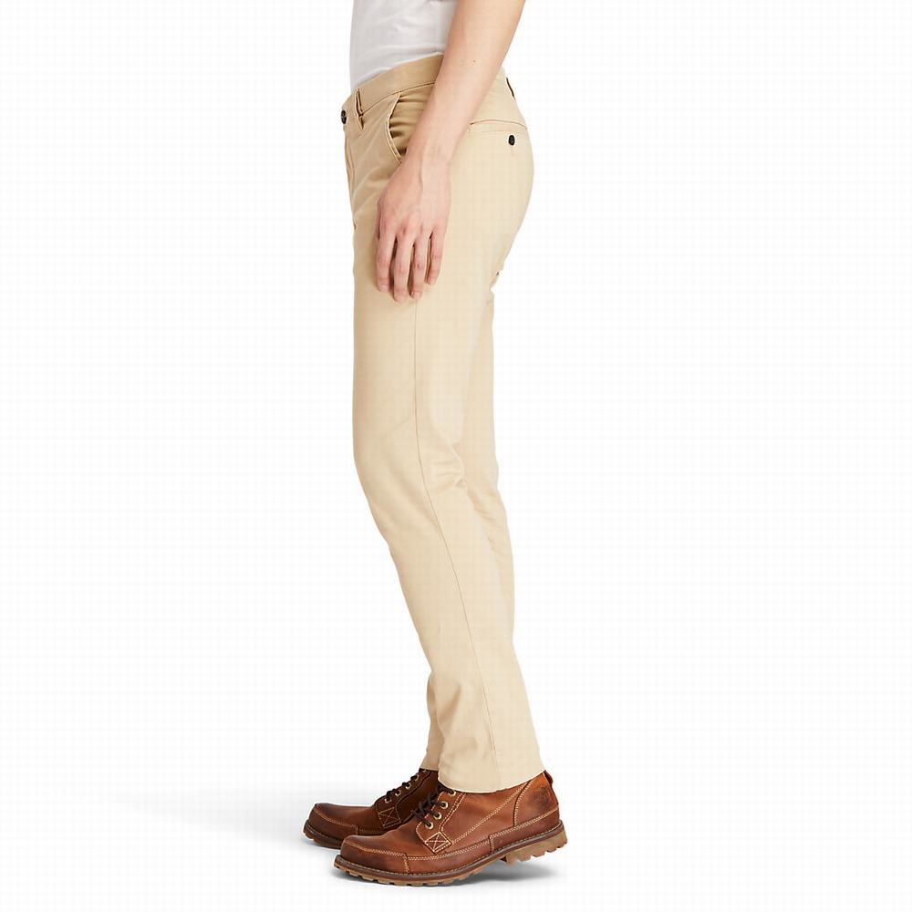 Nohavice Timberland Sargent Lake Ultrastretch Chinos Panske Béžové | XQ8759642