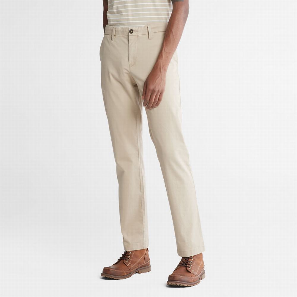 Nohavice Timberland Squam Lake Stretch Chinos Panske Béžové | VR6457198