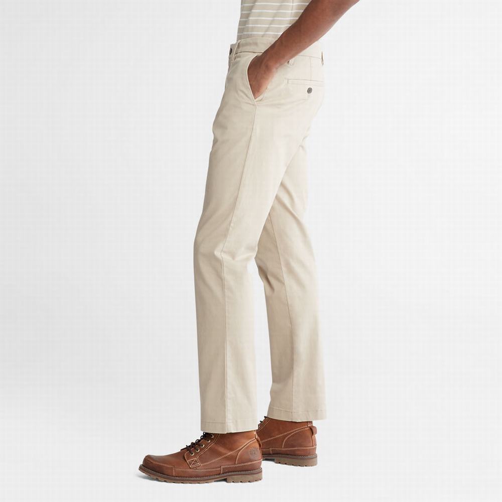 Nohavice Timberland Squam Lake Stretch Chinos Panske Béžové | VR6457198