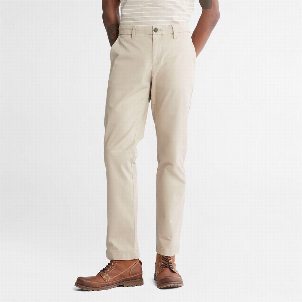 Nohavice Timberland Squam Lake Stretch Chinos Panske Béžové | VR6457198