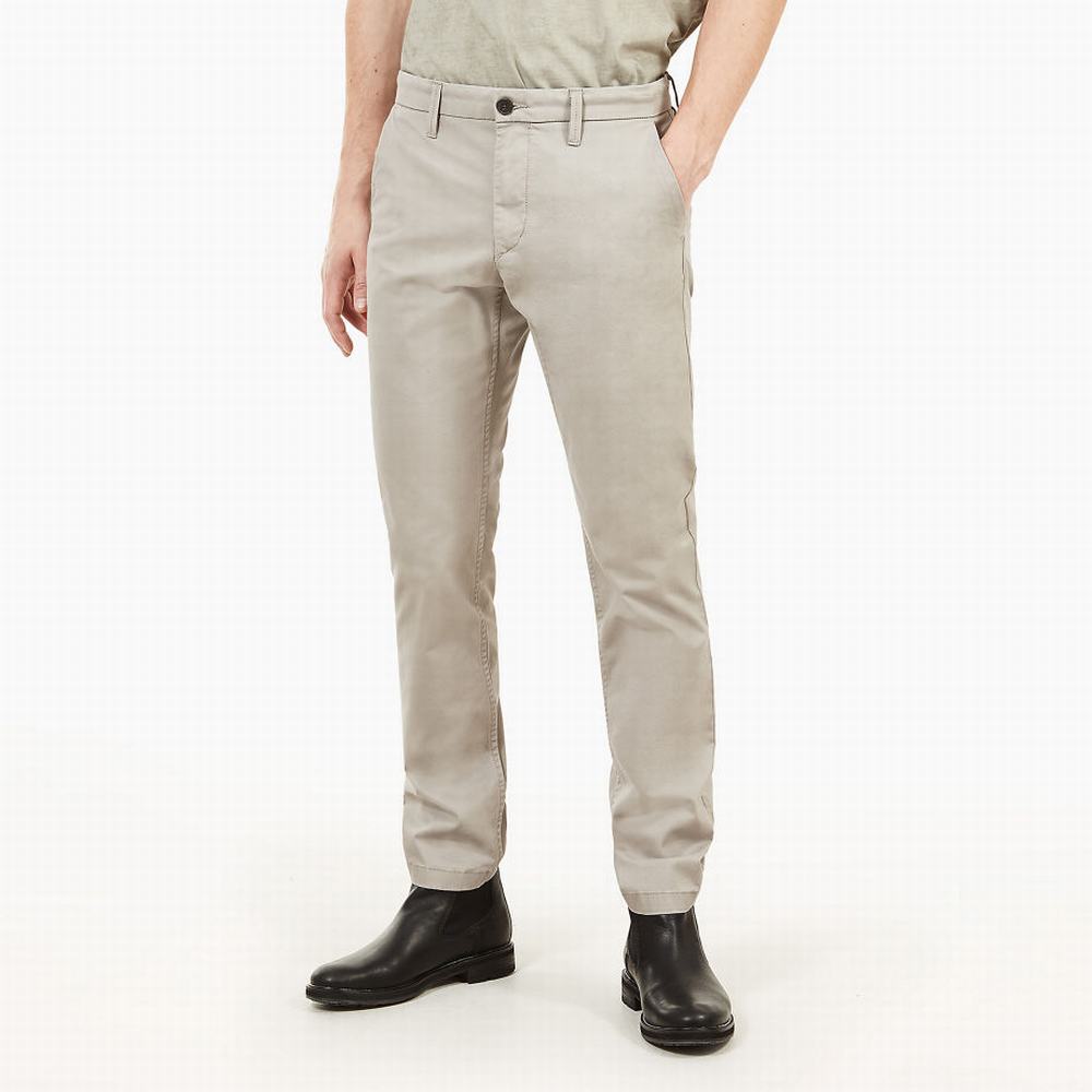 Nohavice Timberland Squam Lake Twill Chinos Panske Greige | AP6281453