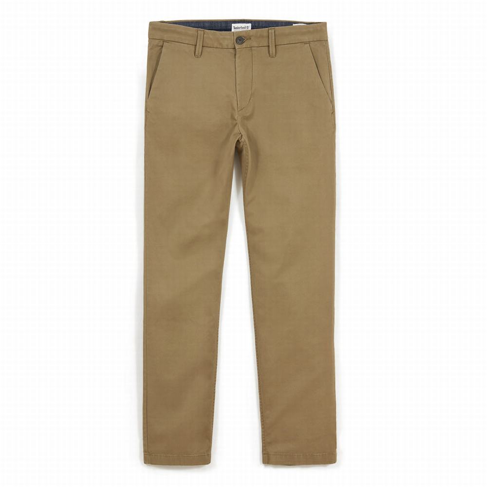 Nohavice Timberland Squam Lake Twill Chinos Panske Zelene | FM5679840