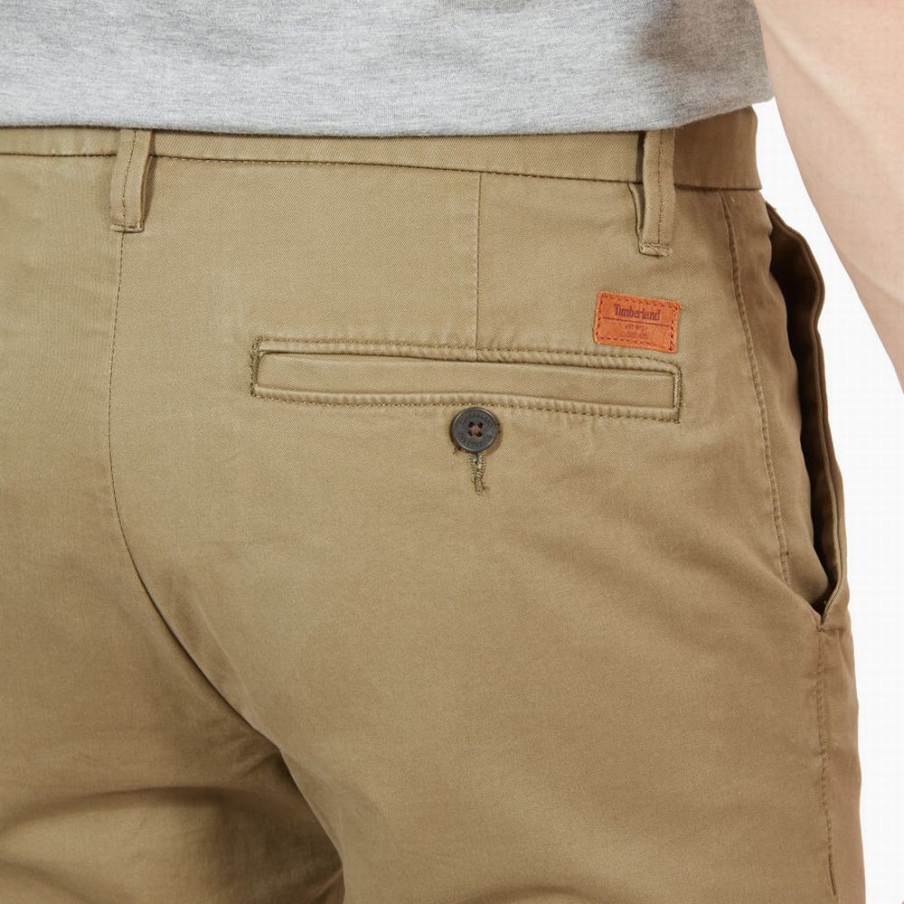 Nohavice Timberland Squam Lake Twill Chinos Panske Zelene | FM5679840