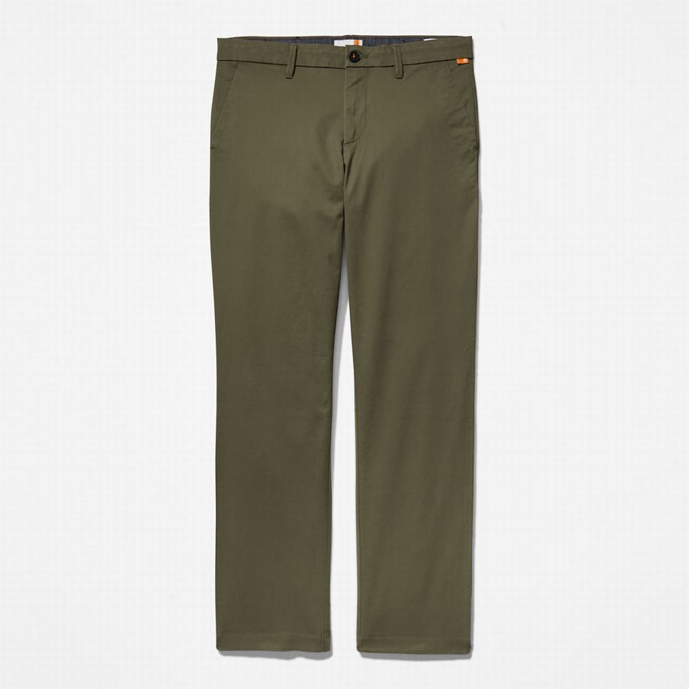 Nohavice Timberland Squam Lake Twill Chino Panske Zelene | GV6320948