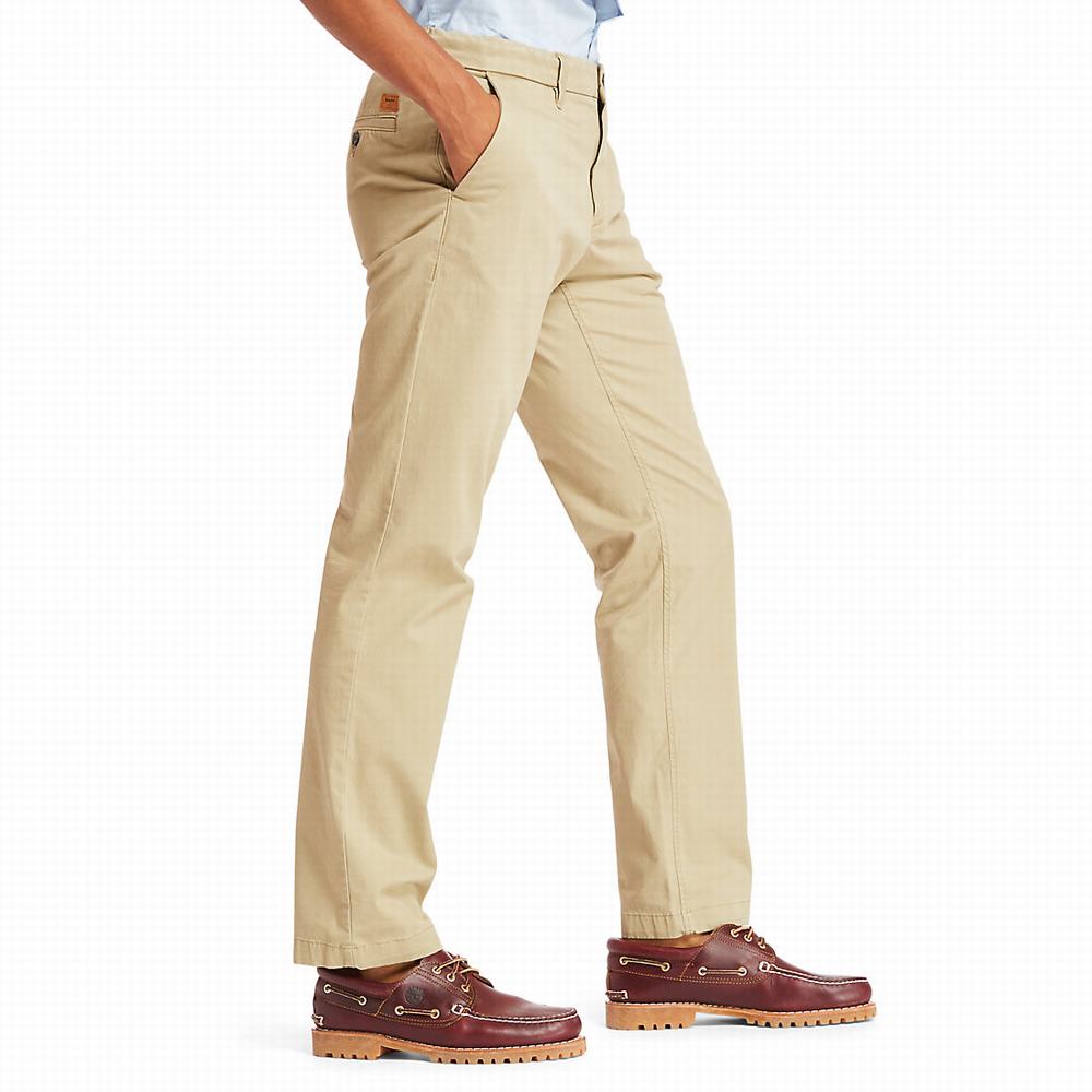 Nohavice Timberland Squam Lake Twill Chinos Panske Béžové | QA7385241