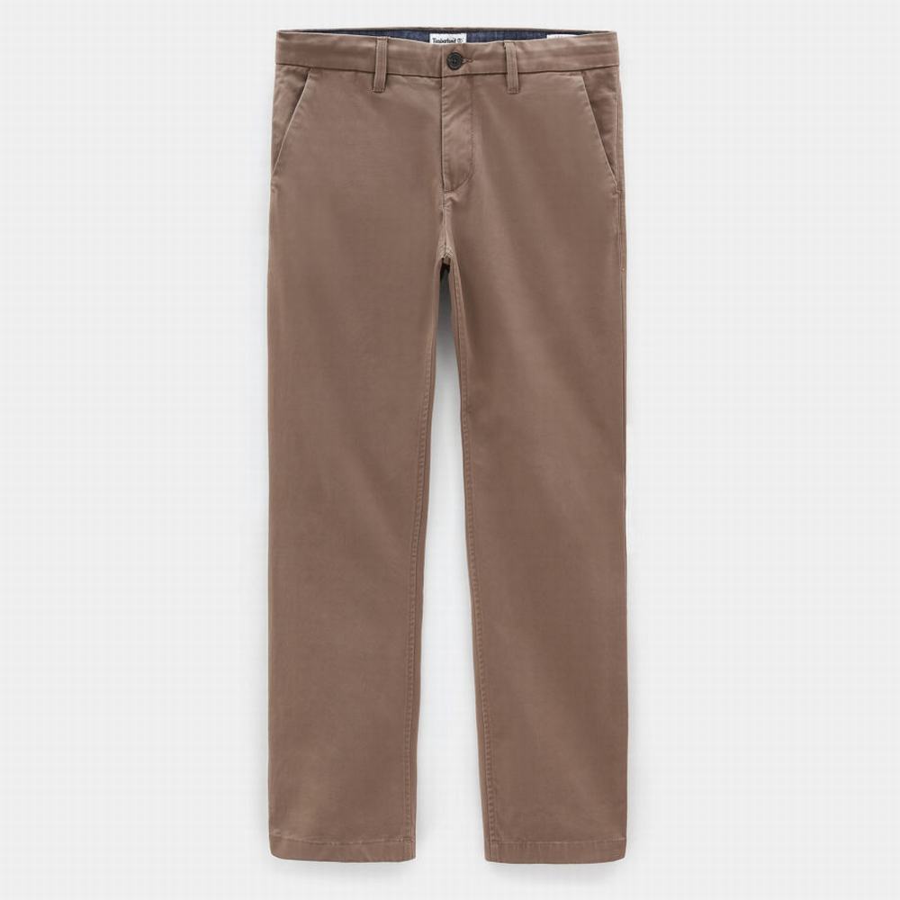 Nohavice Timberland Squam Lake Twill Chinos Panske Béžové | SR4296308