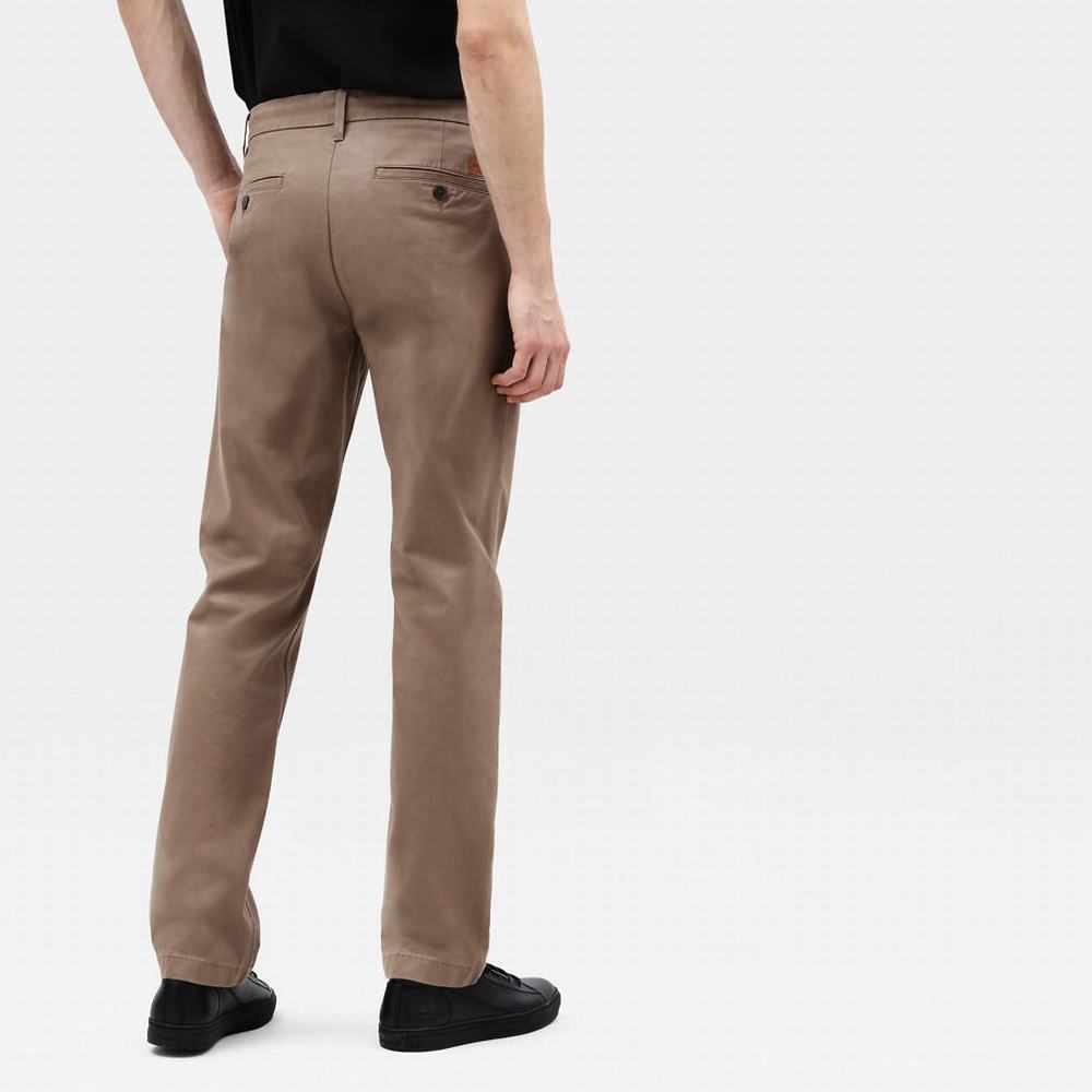 Nohavice Timberland Squam Lake Twill Chinos Panske Béžové | SR4296308