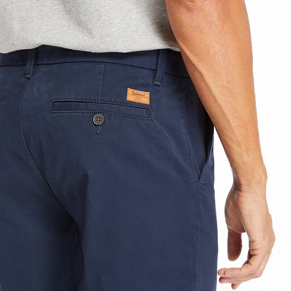 Nohavice Timberland Squam Lake Twill Chinos Panske Námornícka Modrá | ZA0567283