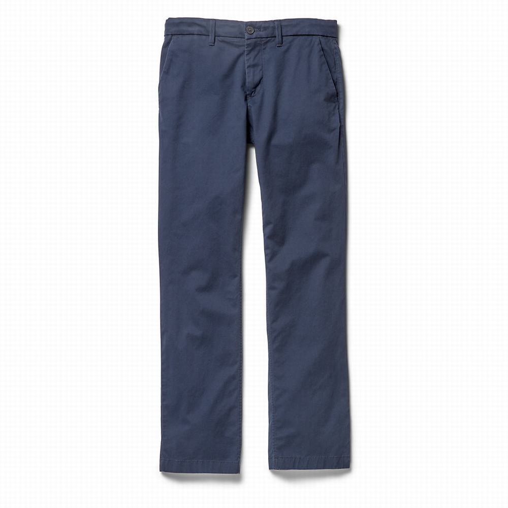 Nohavice Timberland Squam Lake Twill Chinos Panske Námornícka Modrá | ZA0567283