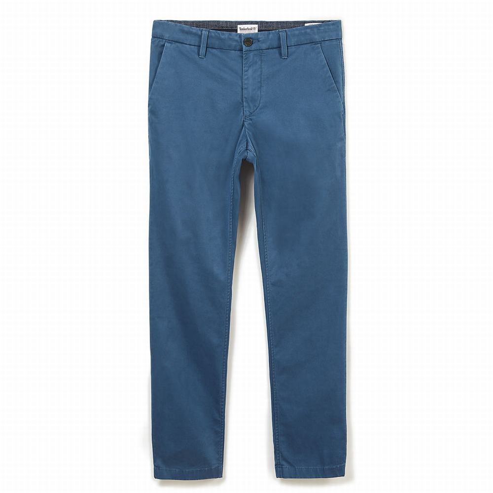 Nohavice Timberland Squam Lake Twill Chinos Panske Indigo | ZE8146503