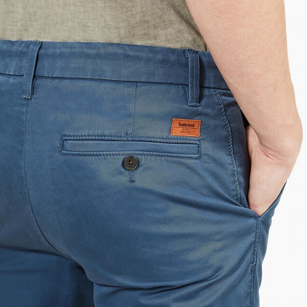 Nohavice Timberland Squam Lake Twill Chinos Panske Indigo | ZE8146503