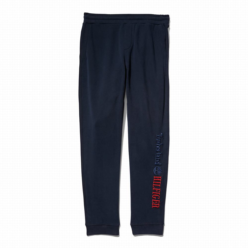 Nohavice Timberland Tommy Hilfiger x Timberland® Re-imagined All Gender Sweatpants Panske Modre | HK2197046