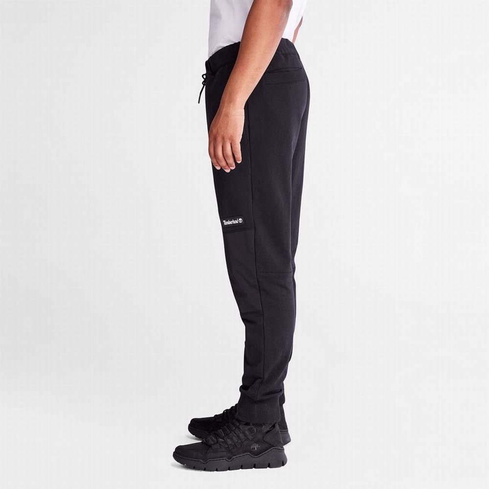 Nohavice Timberland Tonal Knee Tracksuit Bottoms Panske Čierne | UY6902547